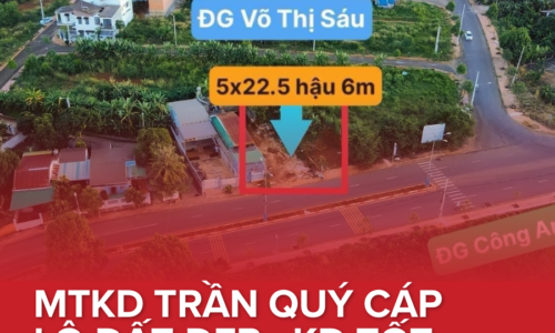 💥BÁN ĐẤT MẶT TIỀN TRẦN QUÝ CÁP VỊ TRÍ SÁNG
