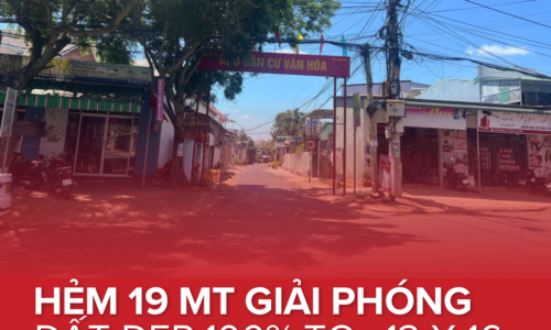 💥 BÁN ĐẤT HẺM 19 GIẢI PHÓNG THÔNG HÀ HUY TẬP