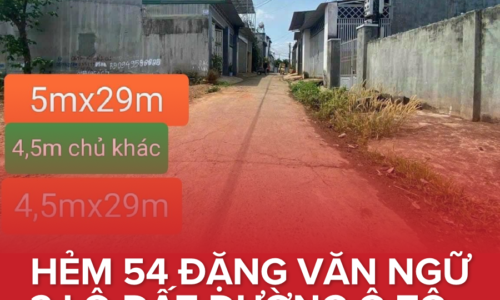 💥BÁN ĐẤT HẺM Ô TÔ 54 ĐẶNG VĂN NGỮ